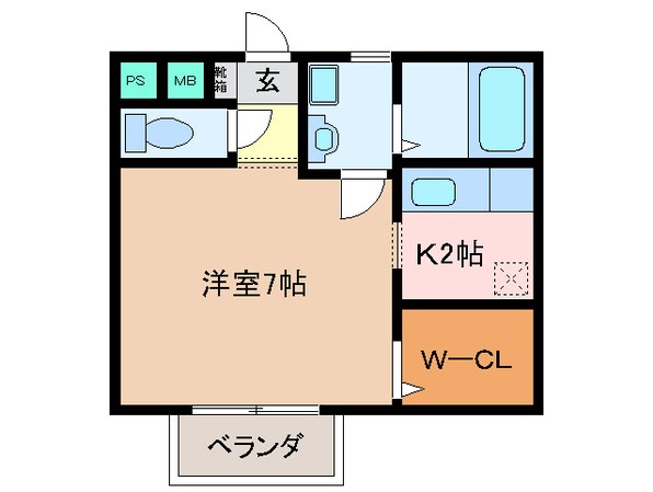 松阪駅 徒歩47分 1階の物件間取画像